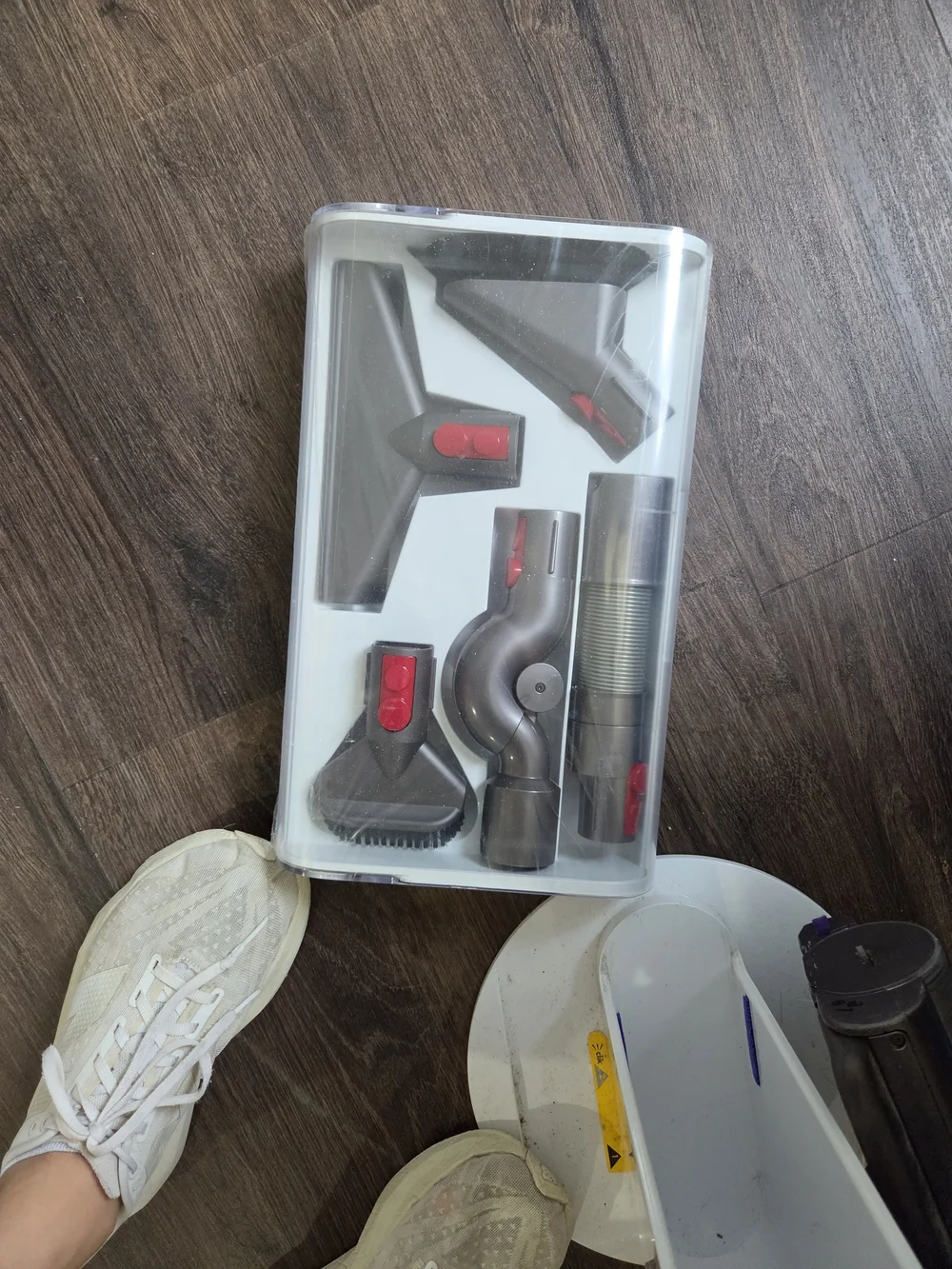 Dyson Grey Vacuum Accessory Kit with Red Release Buttons